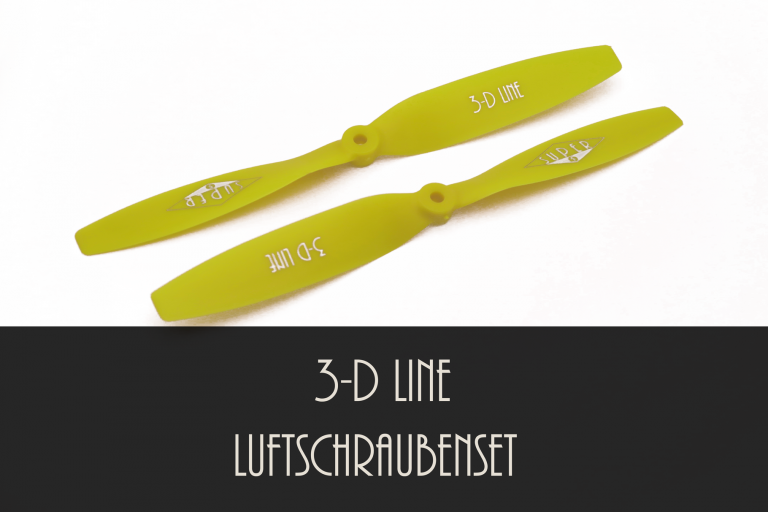 3-D Line Luftschrauben-Set gelb 1R + 1L