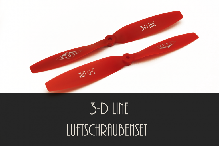 3-D Line Luftschrauben-Set rot 1R + 1L