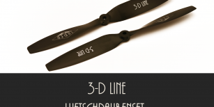 3-D Line Luftschrauben-Set 1R + 1L schwarz 3-D Line Luftschrauben-Set 1R + 1L schwarz