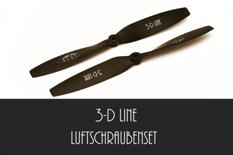 3-D Line Luftschrauben-Set 1R + 1L schwarz