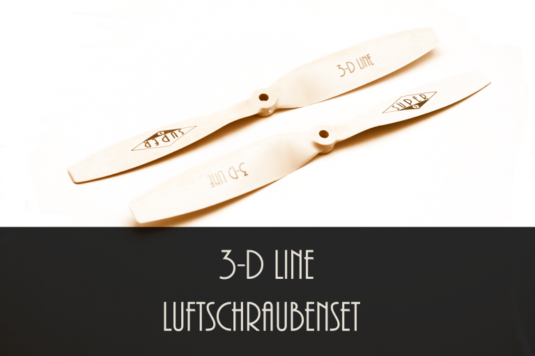 3-D Line Luftschrauben-Set weiß 1R + 1L