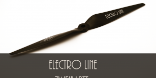 2-Blatt Electro Line Luftschraube schwarz 2-Blatt Electro Line Luftschraube schwarz