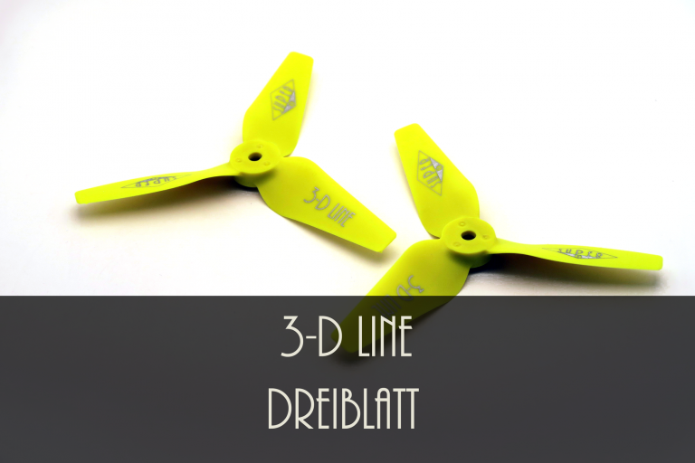 3-Blatt 3-D Line Luftschraube gelb