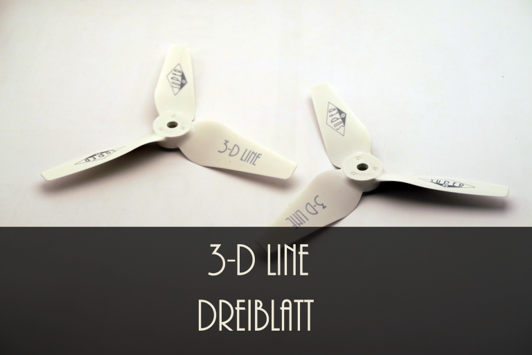 3-Blatt 3-D Line Luftschraube weiß