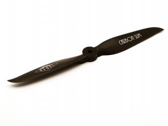 Carbon Slim 2-Blatt Luftschraube in schwarz