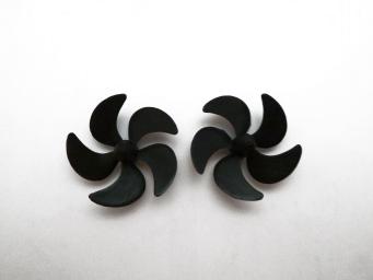  2298-Serie 5-Blatt Carbon-Schiffsschraube schwarz