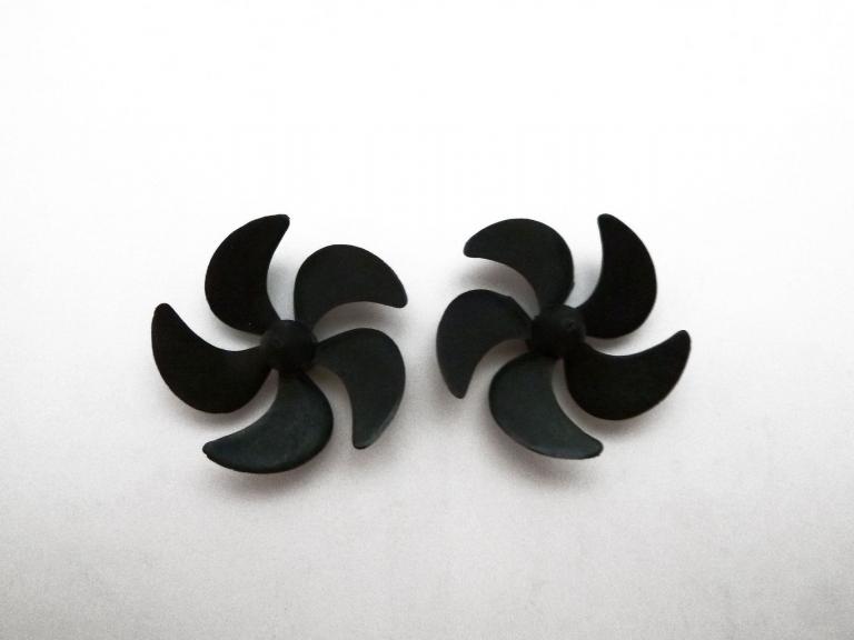  2298-Serie 5-Blatt Carbon-Schiffsschraube schwarz