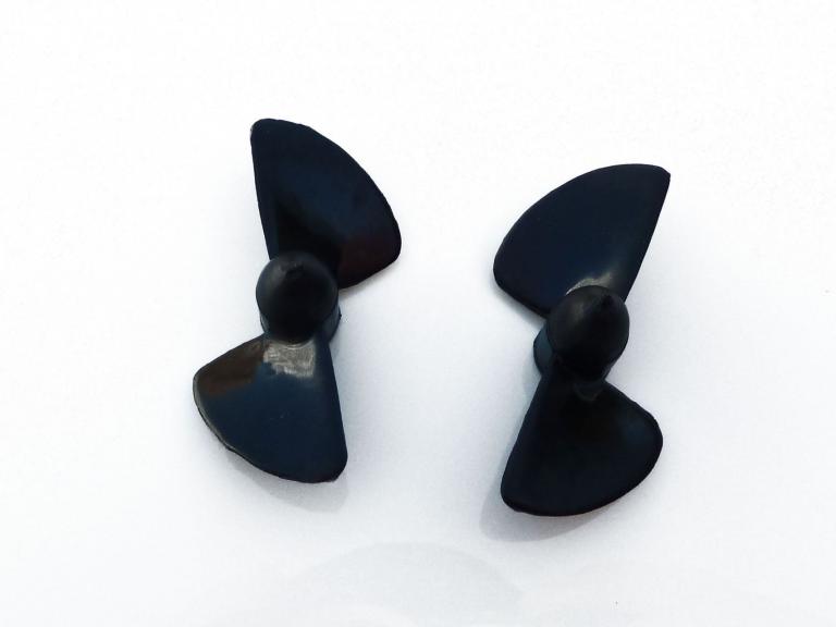 2303-Serie 2-Blatt Rennschraube schwarz