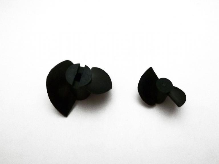 2340-Serie / 2344/45-Serie 2-Blatt Impeller-Schiffsschraube für Wasserstrahlantrieb schwarz