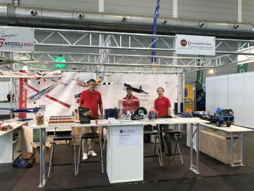 Gemeinschaftsstand mk-modelltechnik und SG Modellbau auf der Faszination Modellbau 2022