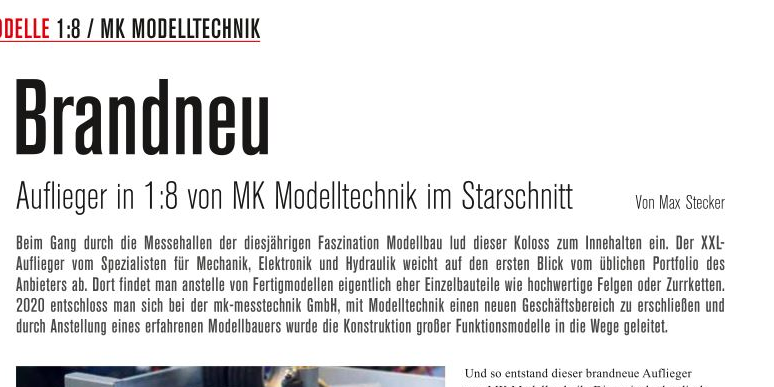 TRUCKS & Details Ausgabe 1/2023 - Starschnitt: Goldhofer Tieflader MPA von mk-modelltechnik