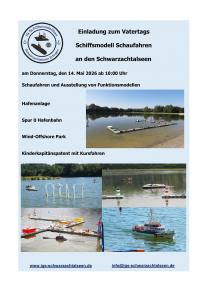 Vatertags Schiffsmodell Schaufahren an den Schwarzachtalseen am 14. Mai 2026