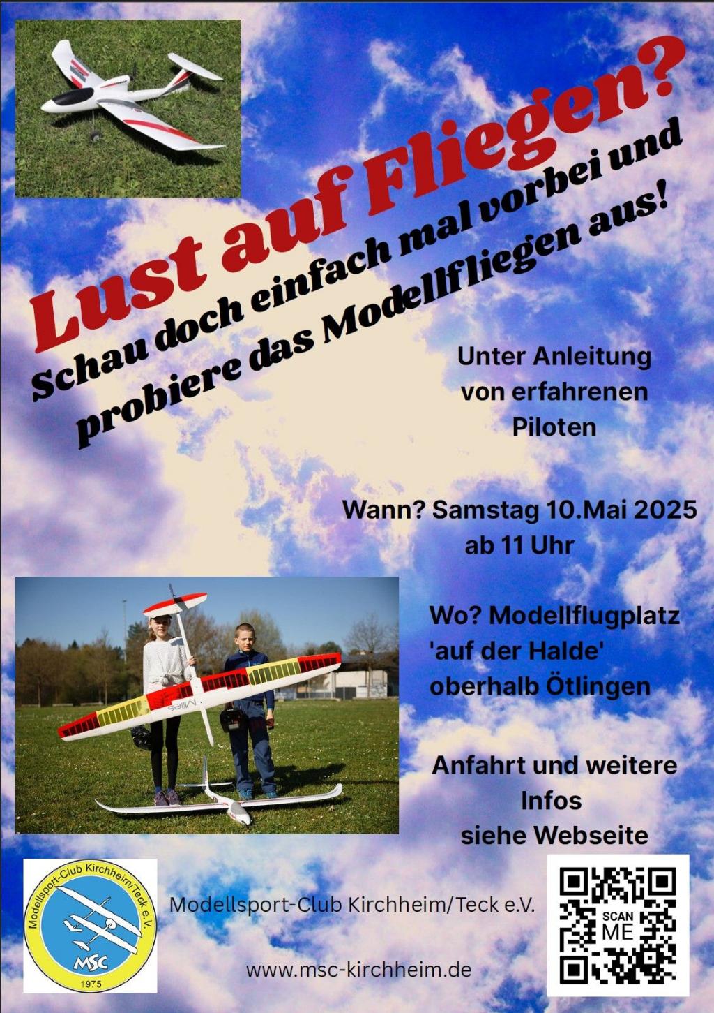 Schnupperfliegen Modellsport- Club Kirchheim/ Teck