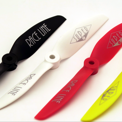 Race Line 2-Blatt Luftschrauben in schwarz, weiß, gelb und rot